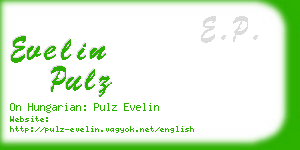 evelin pulz business card